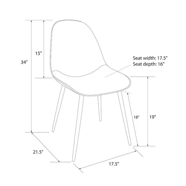 Copley Dining Chair, Set of 2 - Image 3