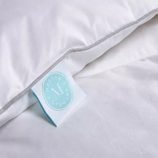 1-Piece Standard Feather & Down Bed Pillow White - Image 3