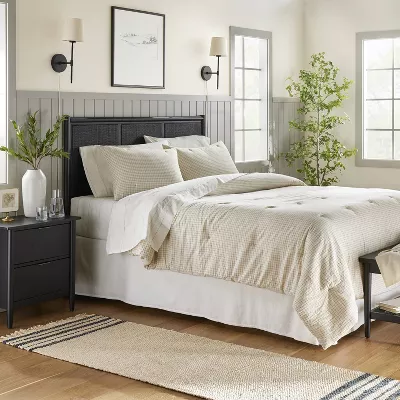3pc Mini Grid Stitch Comforter Bedding Set - Full/Queen - Image 2