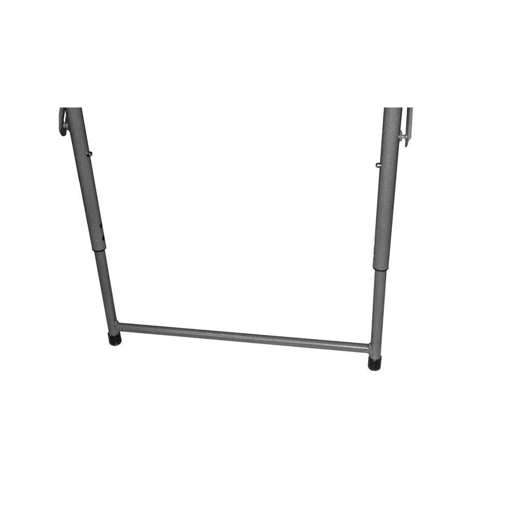 Adjustable Height Folding Table Off-White - Image 4