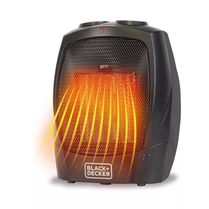 BLACK+DECKER Personal Ceramic Indoor Heater Black, Final Cut - Image 3