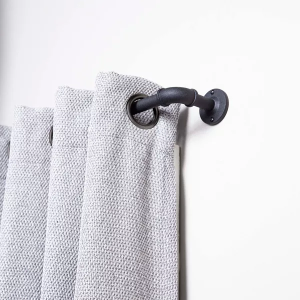 Bronn Industrial Room Darkening Curtain Rod - Image 2