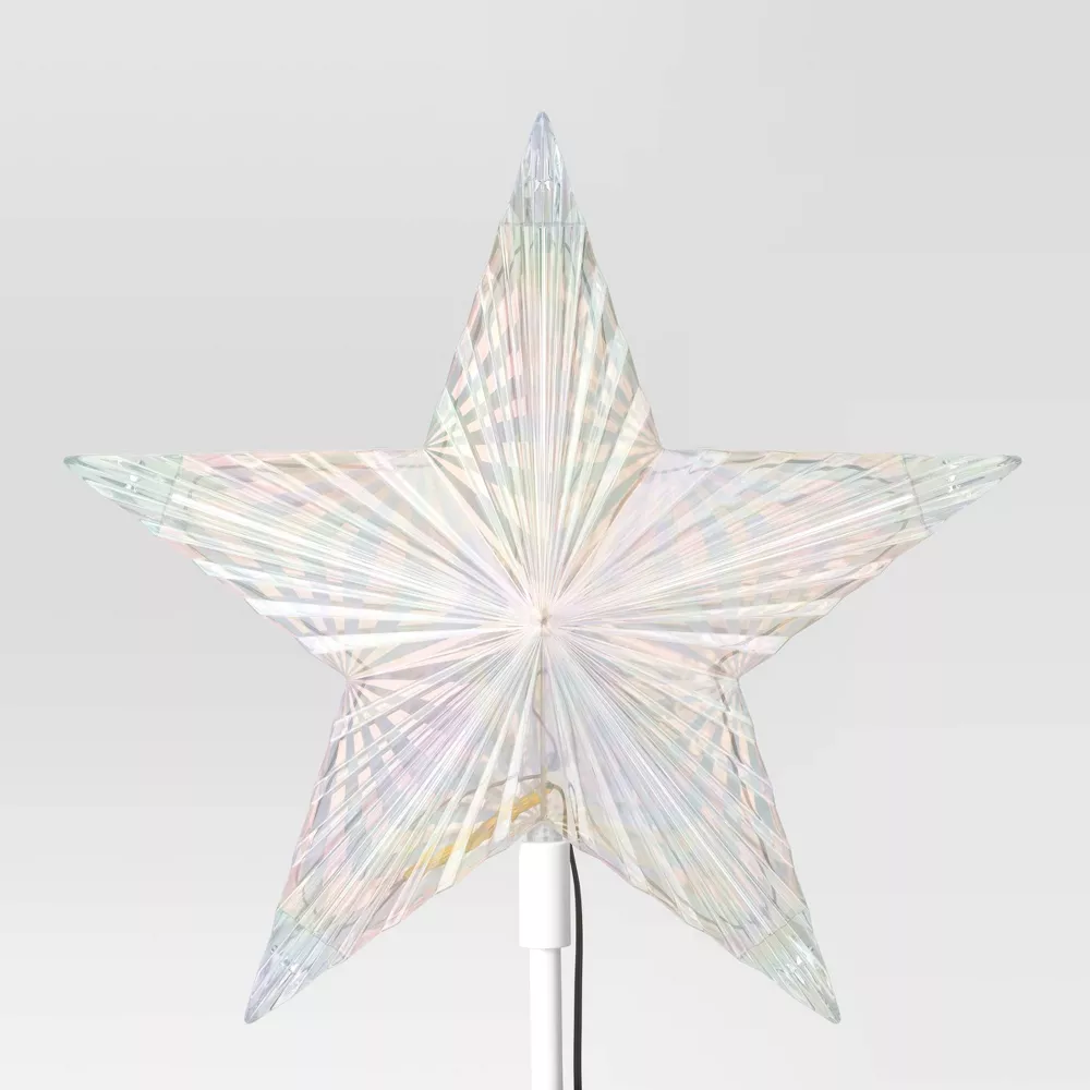Christmas Lit 5 Point Star Tree Topper Multicolor, Final Cut - Image 2