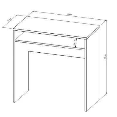 Compact Desk White - Image 3