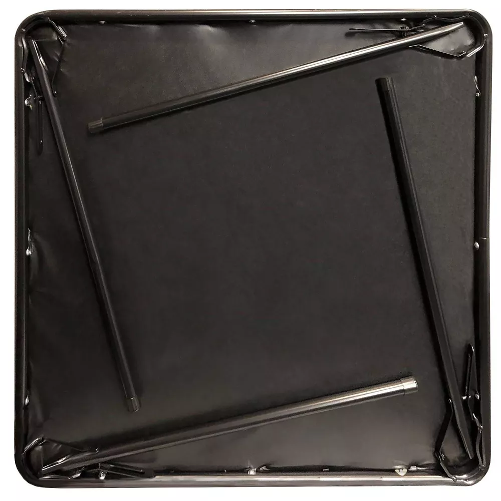 Folding Card Table Black - Image 3