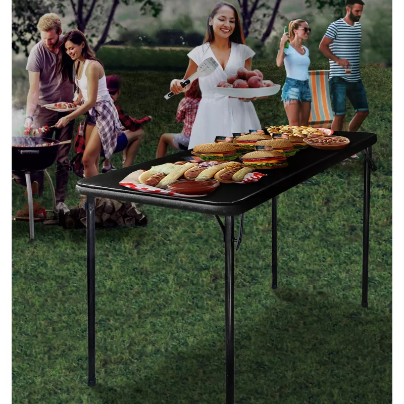 Folding Table Black - Image 4