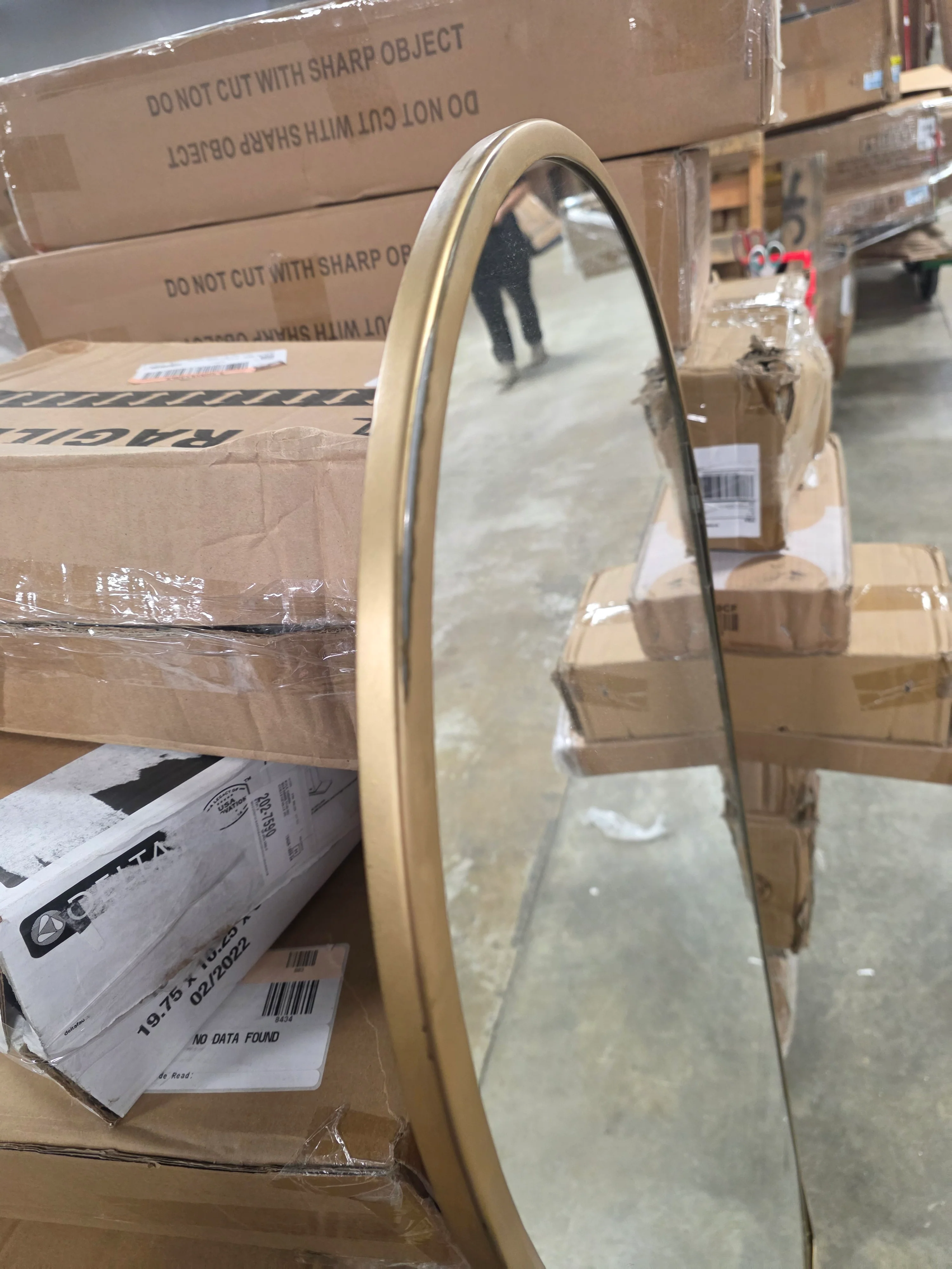 Full Length Floor Mirror Gold - Image 7