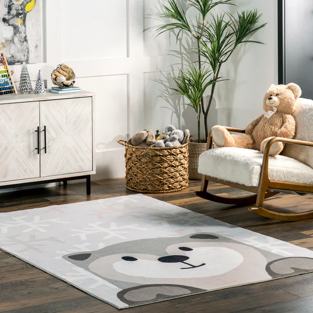 Indigo Otter Kids Machine Washable Area Rug - Image 2