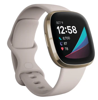 Sense Smartwatch - Lunar White/Soft Gold Stainless Steel