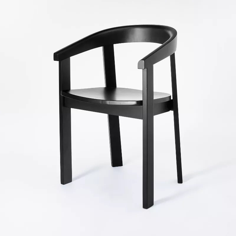 Terra Solid Wood Curved Back Counter Stool