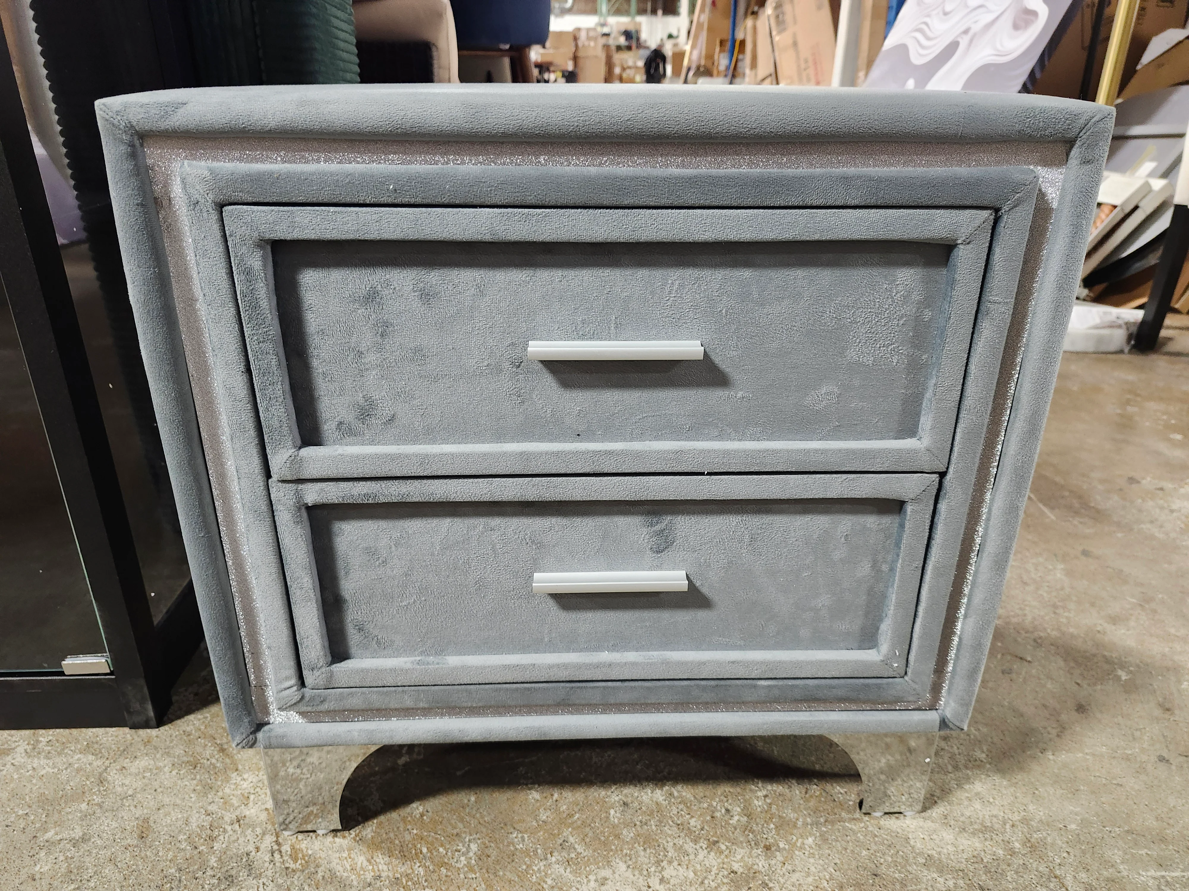 Coquelourde Mid Century 2-Drawer Nightstand SHOWROOM ITEM - Image 2