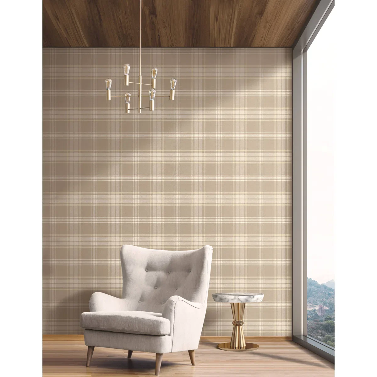 Coraine Plaid Double Roll - Image 2