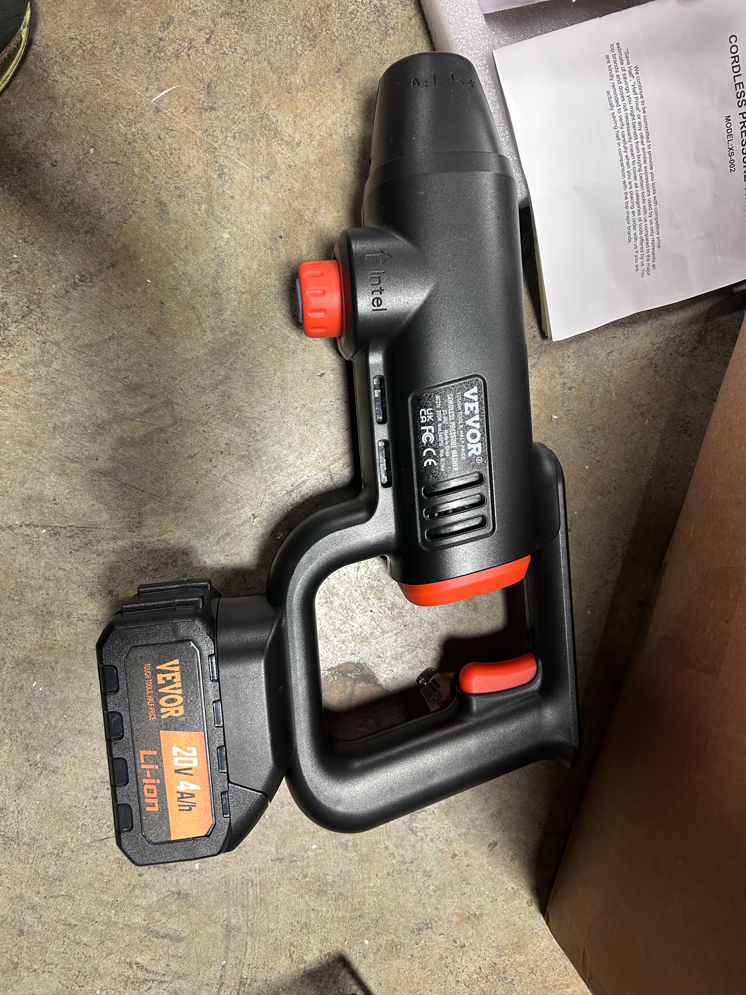 Cordless Pressure Washer, Portable Power Cleaner, Handheld High-Pressure, Black - Image 10