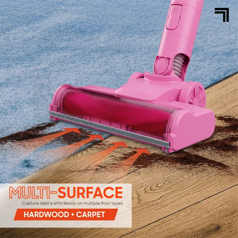 Cordless Vacuum Lightweight Stick and Handheld Combo Pink - Image 3