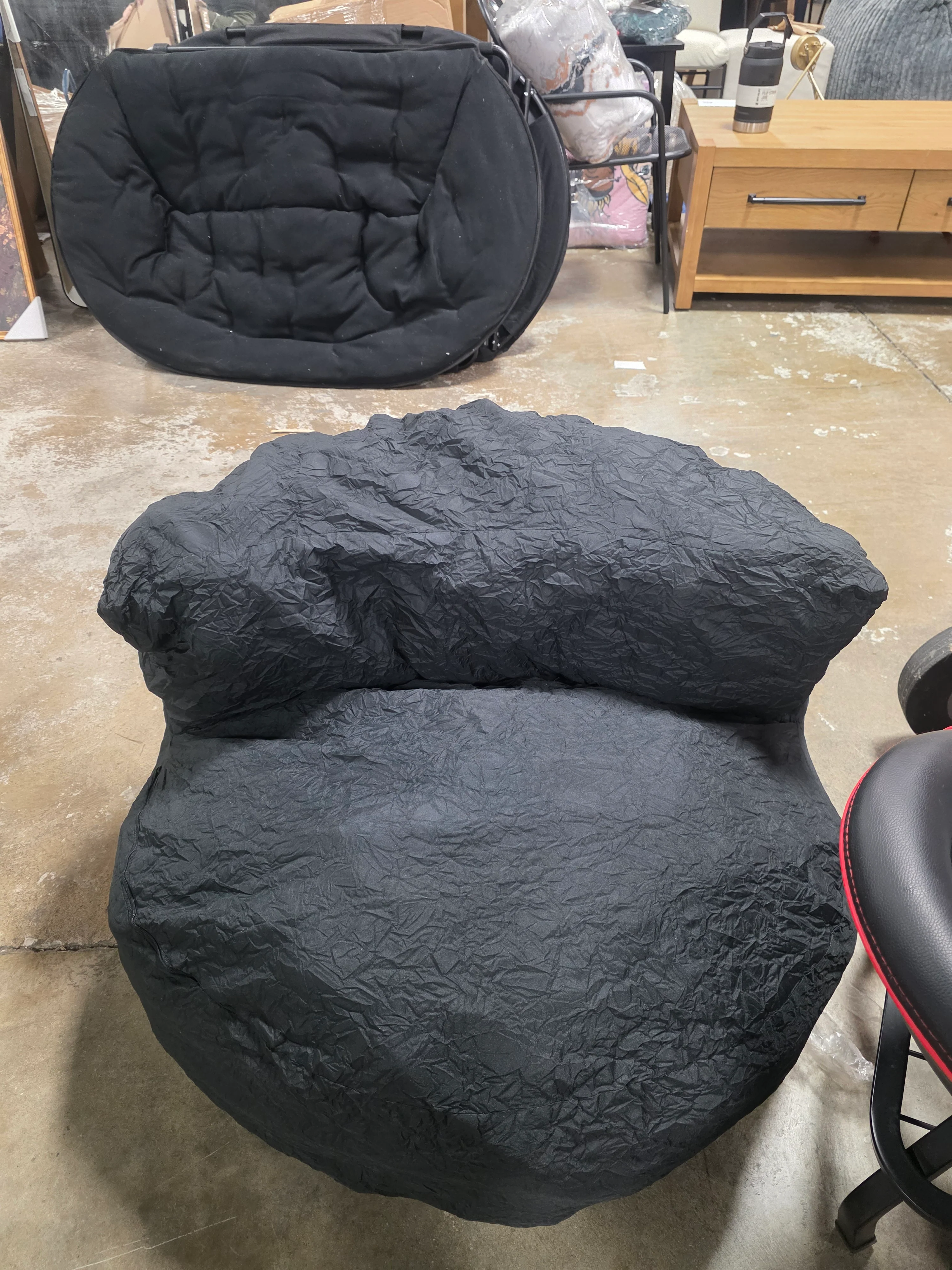 Black Compressed Foam Dorm Chair INSERT ONLY