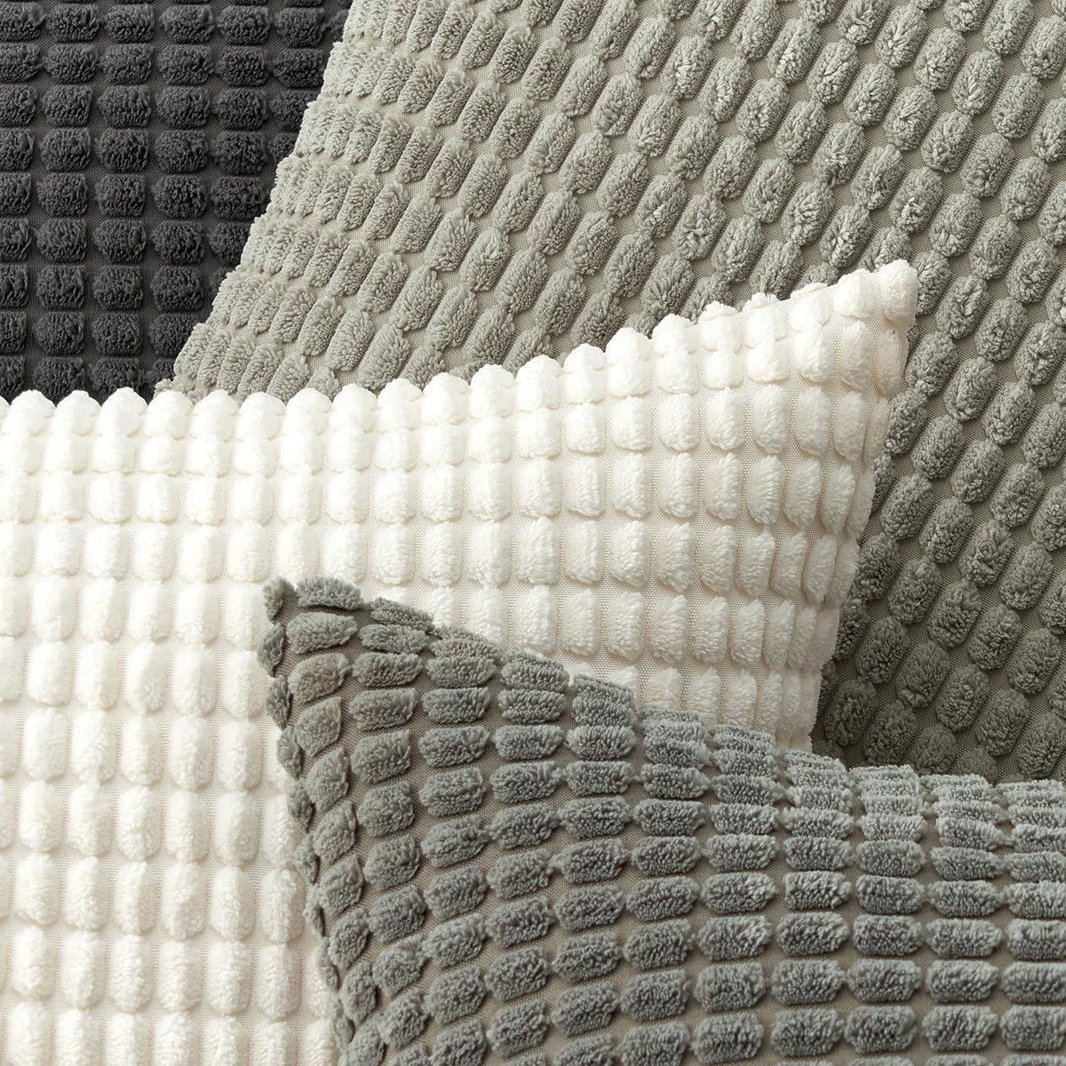 Corduroy Topfinel Throw Pillows Covers Multi Combo-Fluffy - Image 3