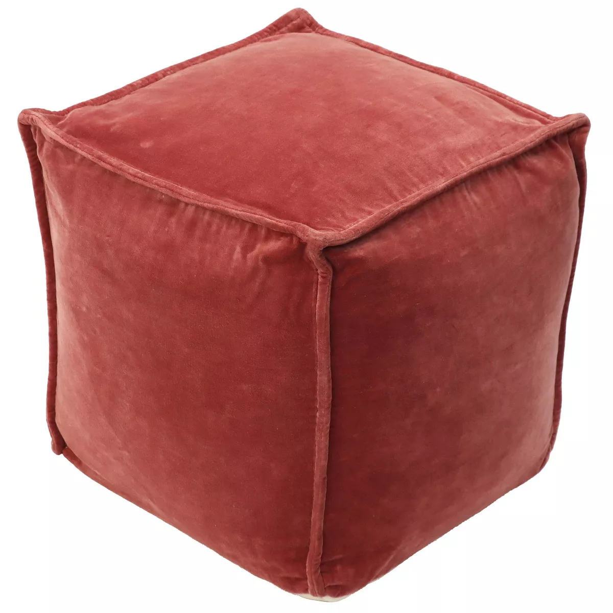 Costa Velvet Pouf Blush - Threshold™ - SHOWROOM ITEM