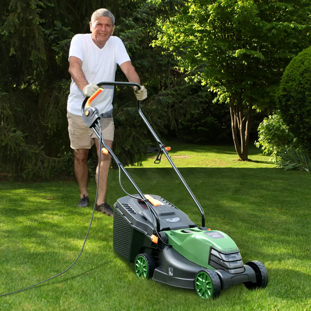 Electric Corded Lawn Mower Walk-Behind Lawnmower - Image 3