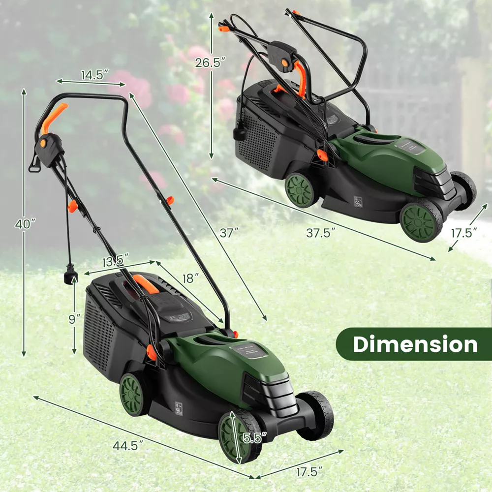 Electric Corded Lawn Mower Walk-Behind Lawnmower - Image 4