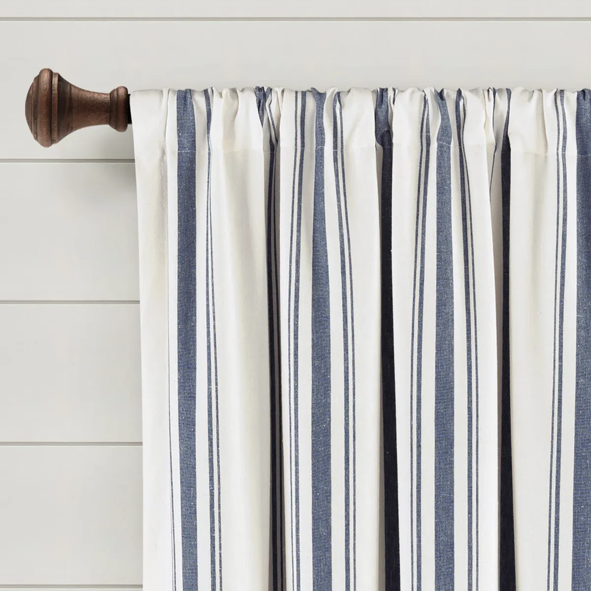 Cotton Blend Semi Sheer Curtain Pair (Set of 2) - Image 4