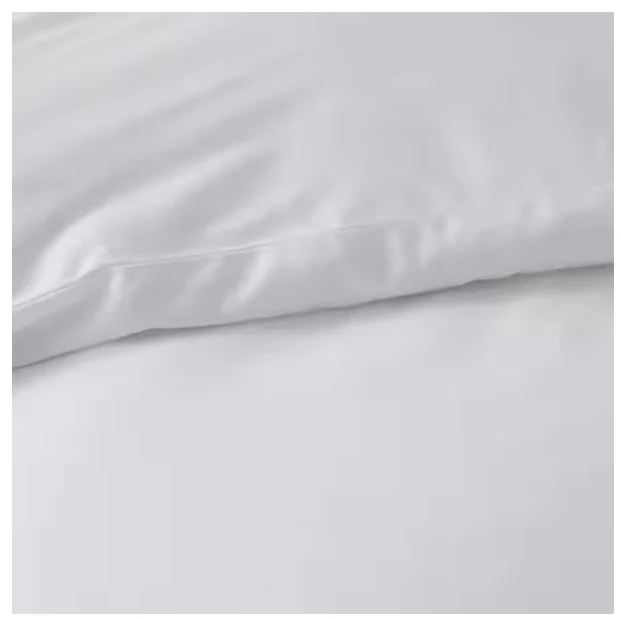 Cotton Embroidered Scallop White Queen Sateen DUVET COVER ONLY - Image 2