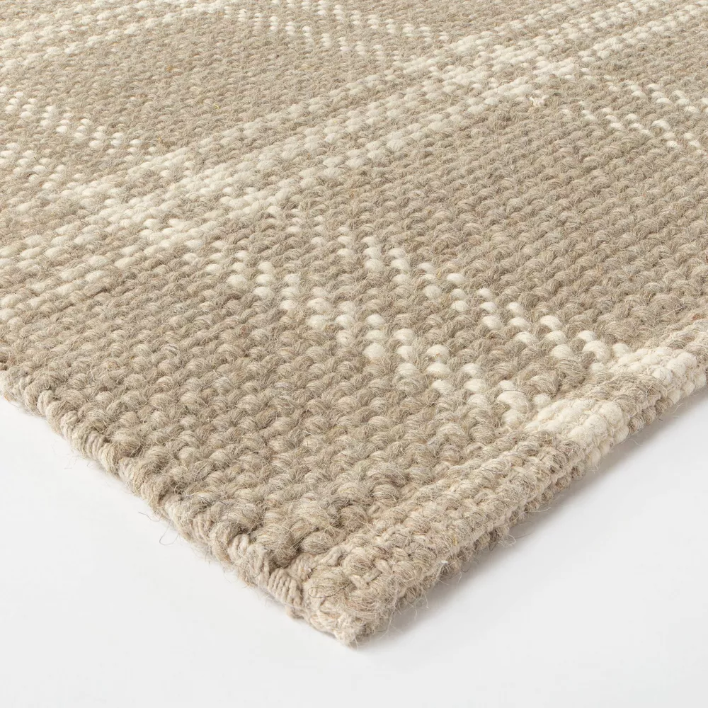 Cottonwood Handwoven Plaid Wool/Cotton Area Rug 5'x7' - Image 3