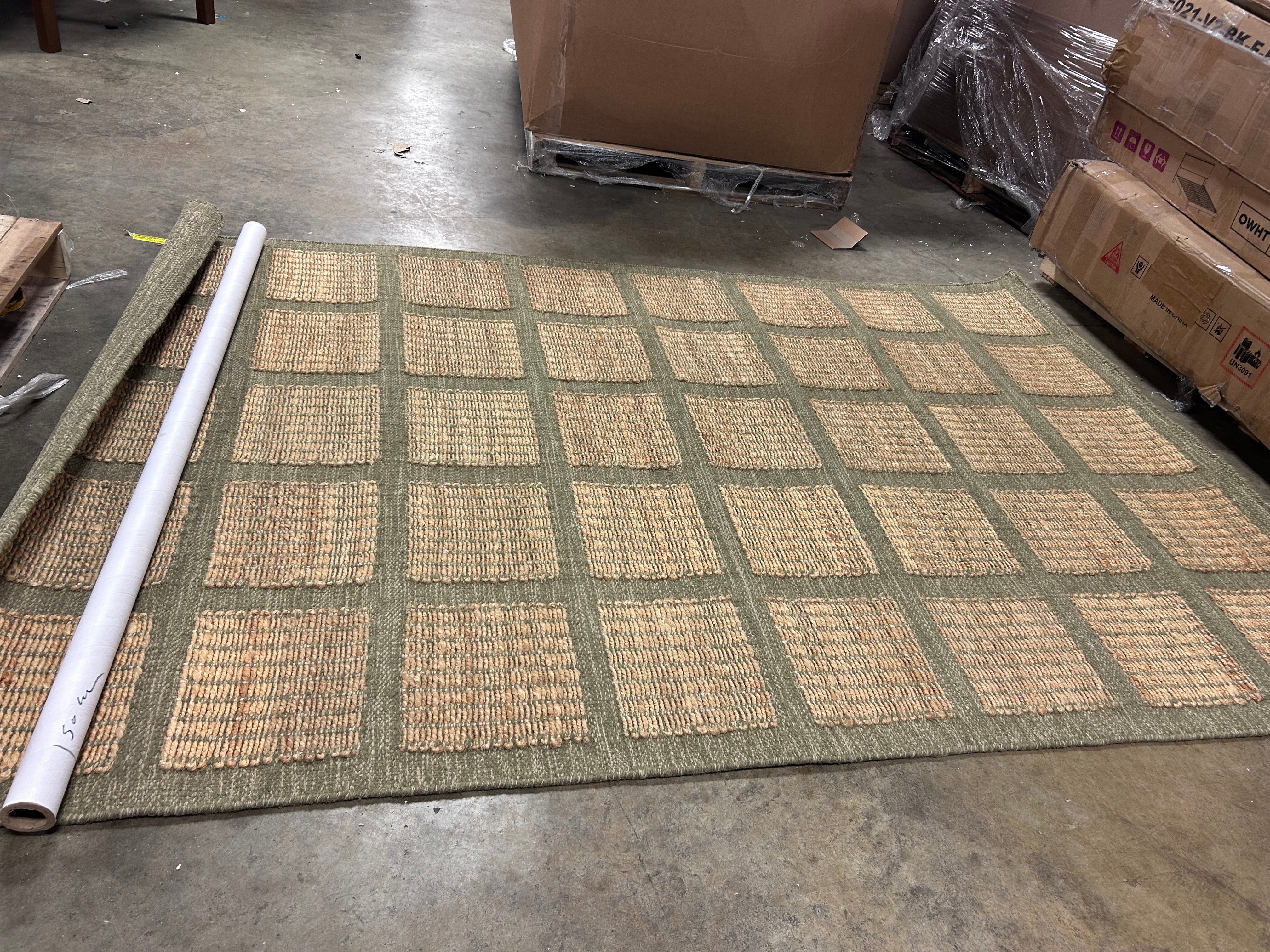 Country Living Hand-woven Oroville Green Natural Fiber Jute Rug 5*7 - Image 5
