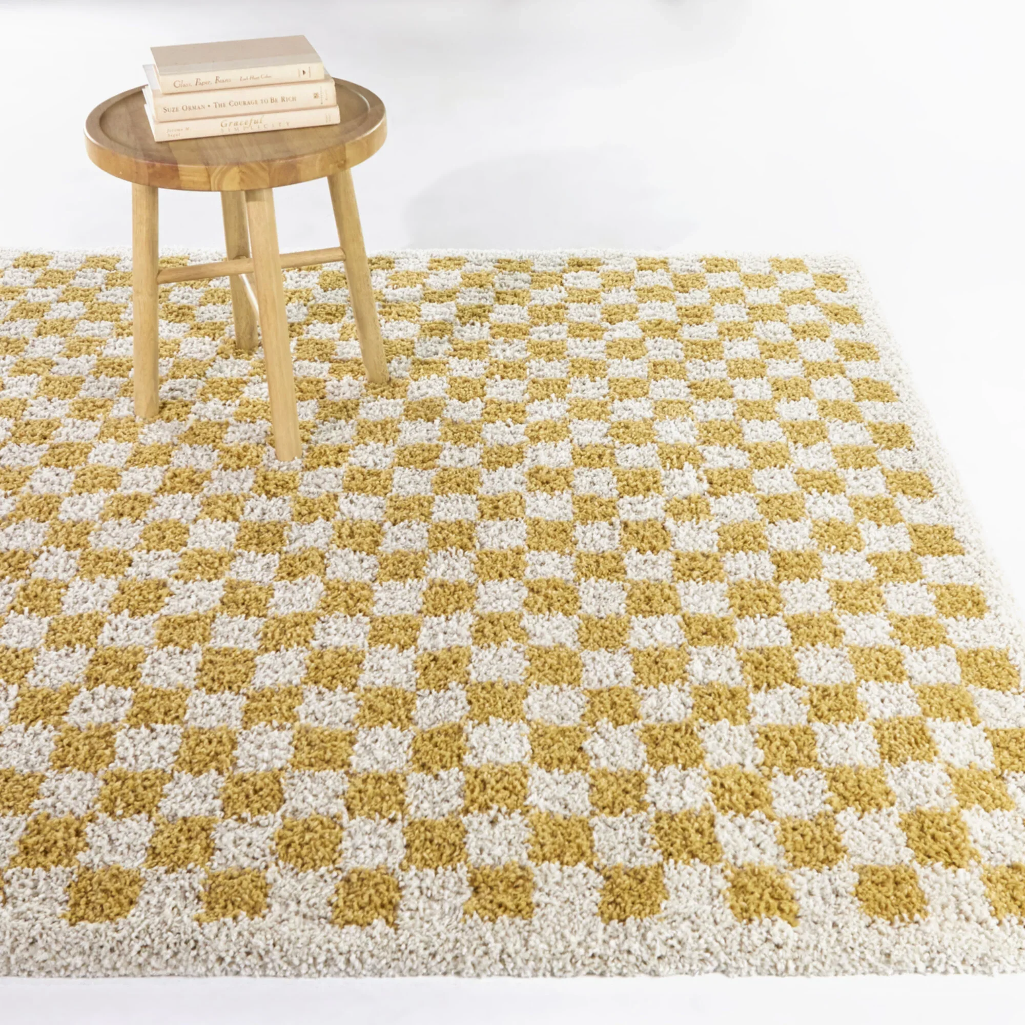 Covey Checkered Shag Area Rug 2' 2" x 10' - Image 5