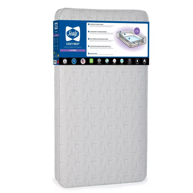 Cozy Rest 2-Stage Extra Firm Crib and Toddler Mattress