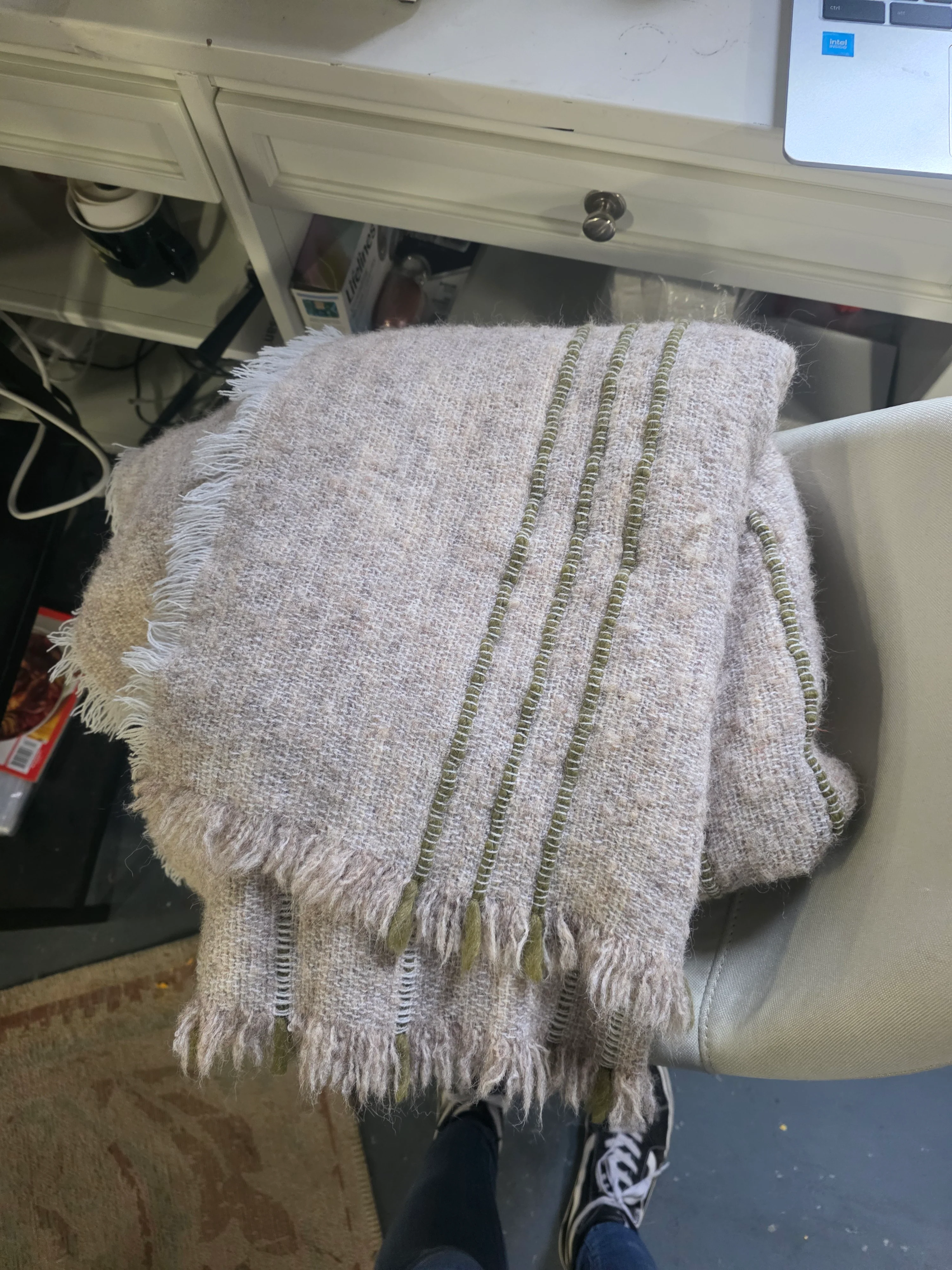 Cozy Stripe Throw Blanket - Hearth & Hand™ with Magnolia - SHOWROOM ITEM - Image 2