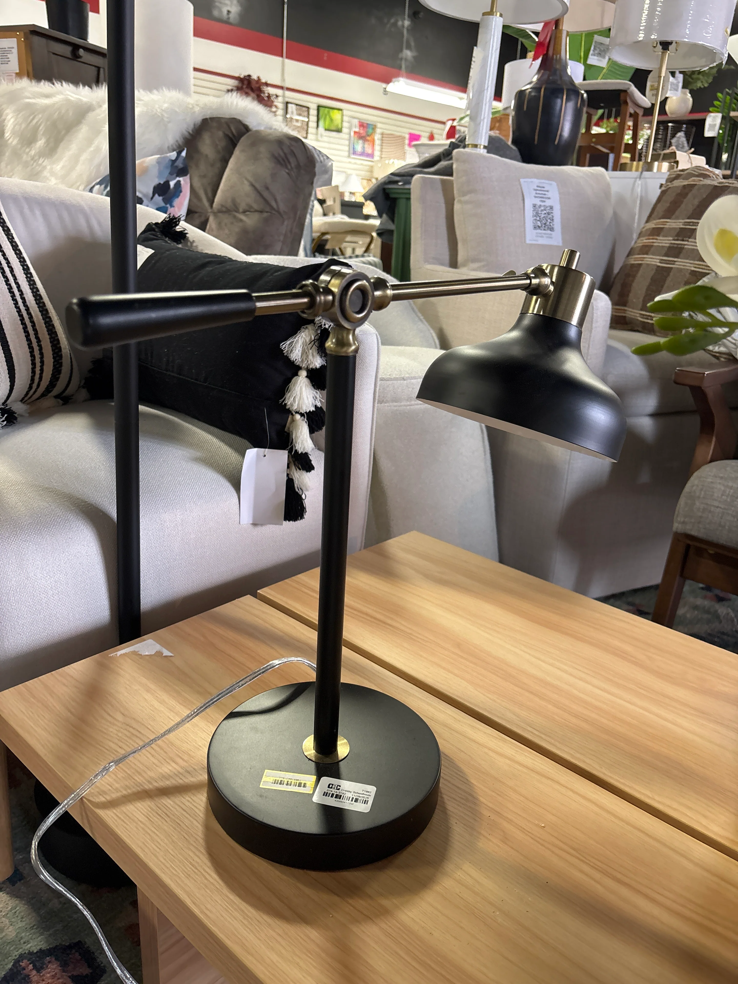 Crosby Schoolhouse Desk Lamp Black SHOWROOM ITEM - Image 2