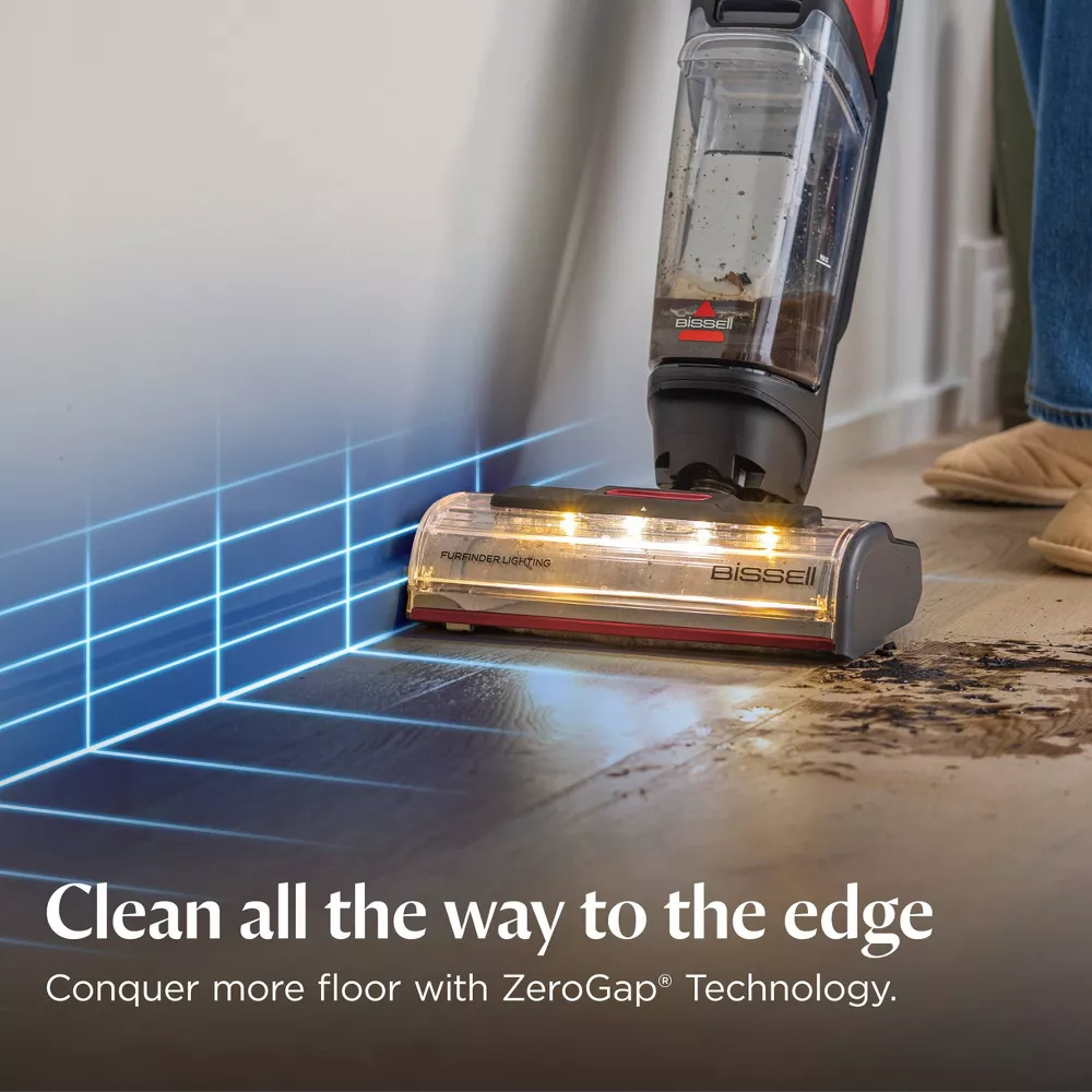 CrossWave EdgeFind Pet Hair Pick-Up Floor Cleaner Red - Image 3