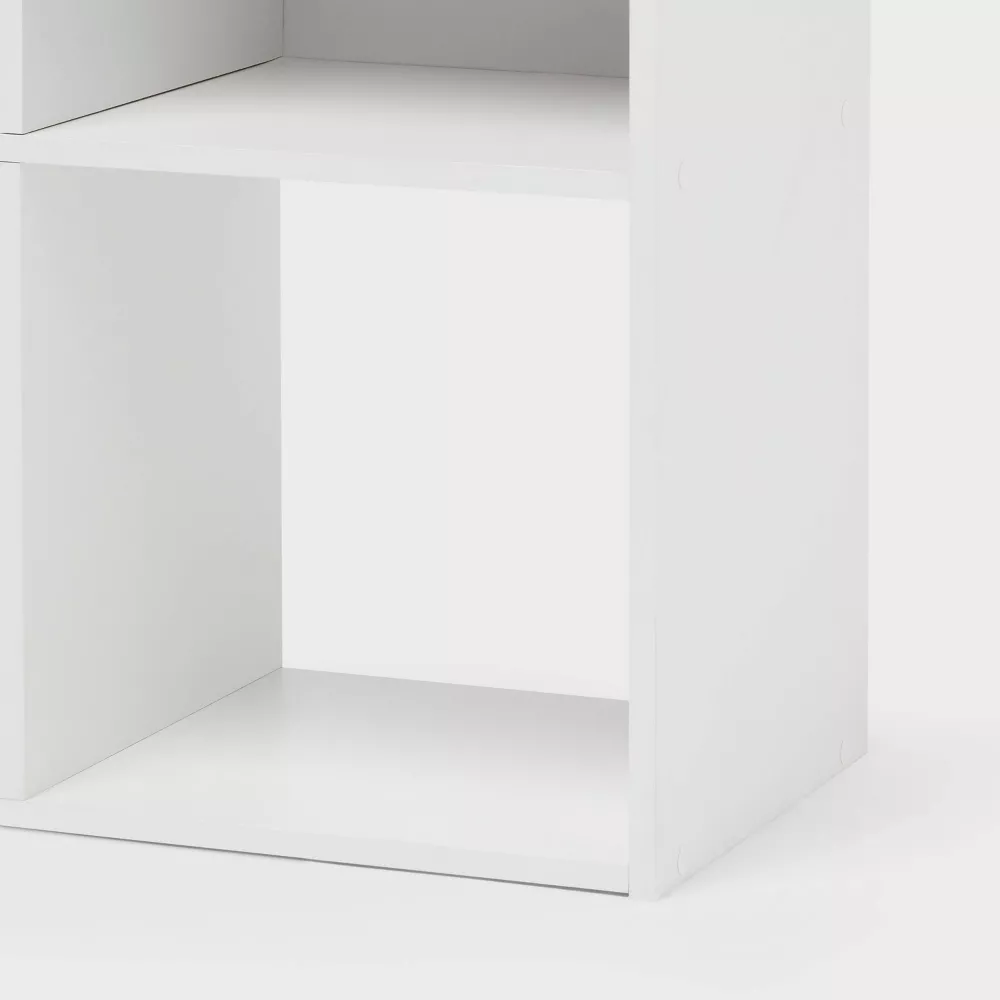 4 Cube Book Shelf White - Image 3
