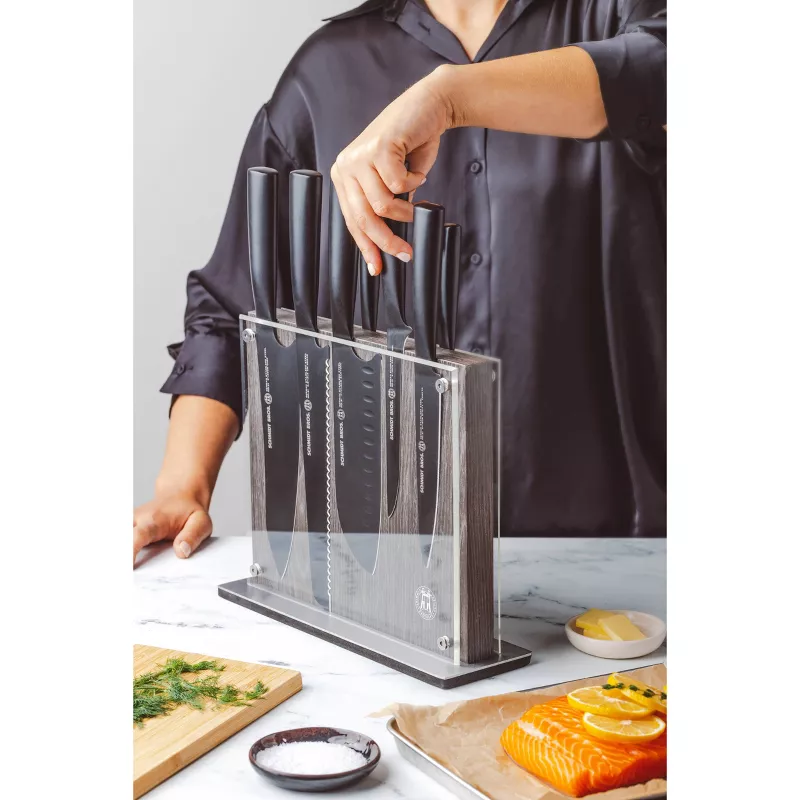 Cutlery 3pc Jet Black Series Knife Block Set - Image 4