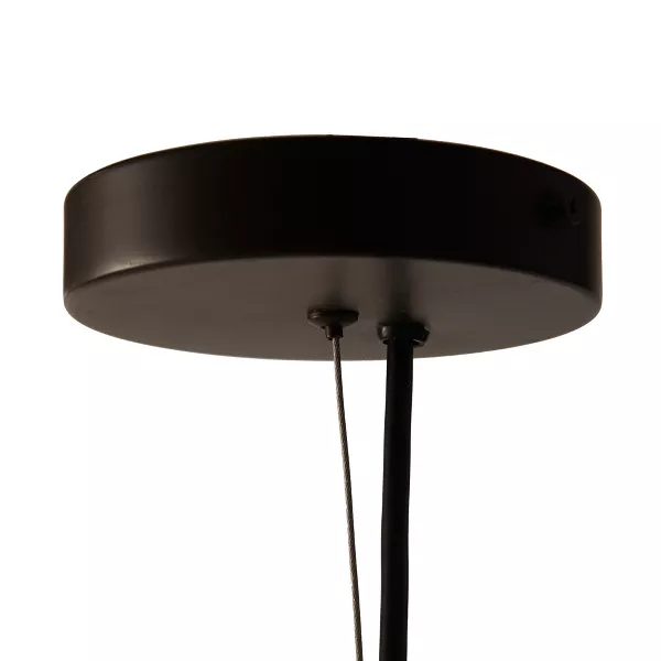 *Cyrus Chandelier Antique Bronze: 6-Light Glass Shade, Metal Body, - Image 2