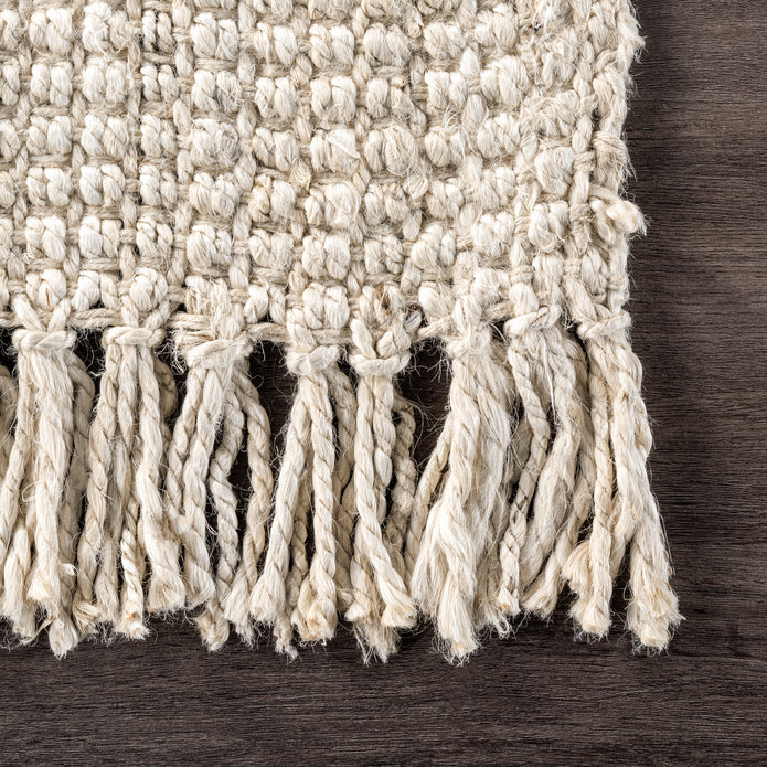 Daniela Farmhouse Chunky Jute Area Rug - 2'6"x10' Runner - Image 4