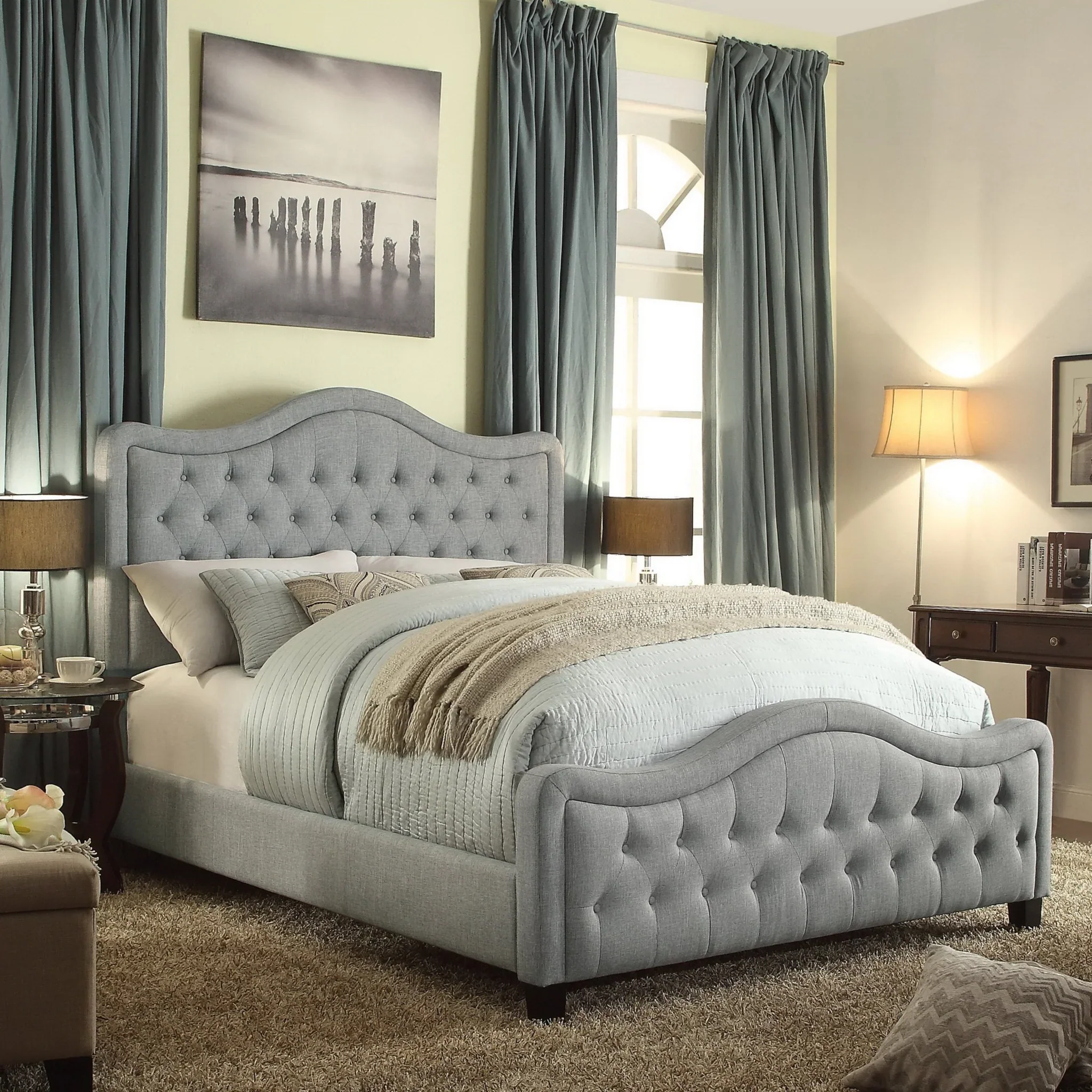 Darby Upholstered Button Tufted FOOTBOARD ONLY - Image 2
