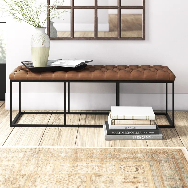 Darren Upholstered Bench-SHOWROOM ITEM
