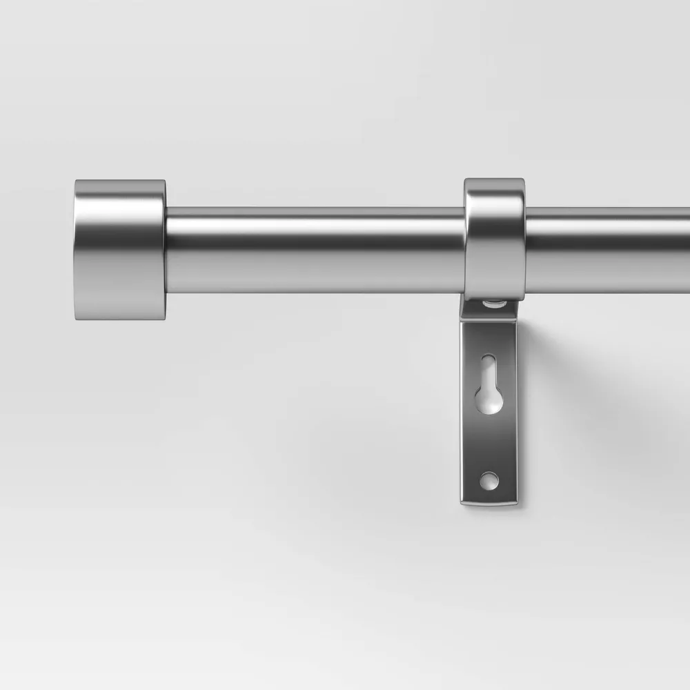 Dauntless Curtain Rod Brushed Nickel,