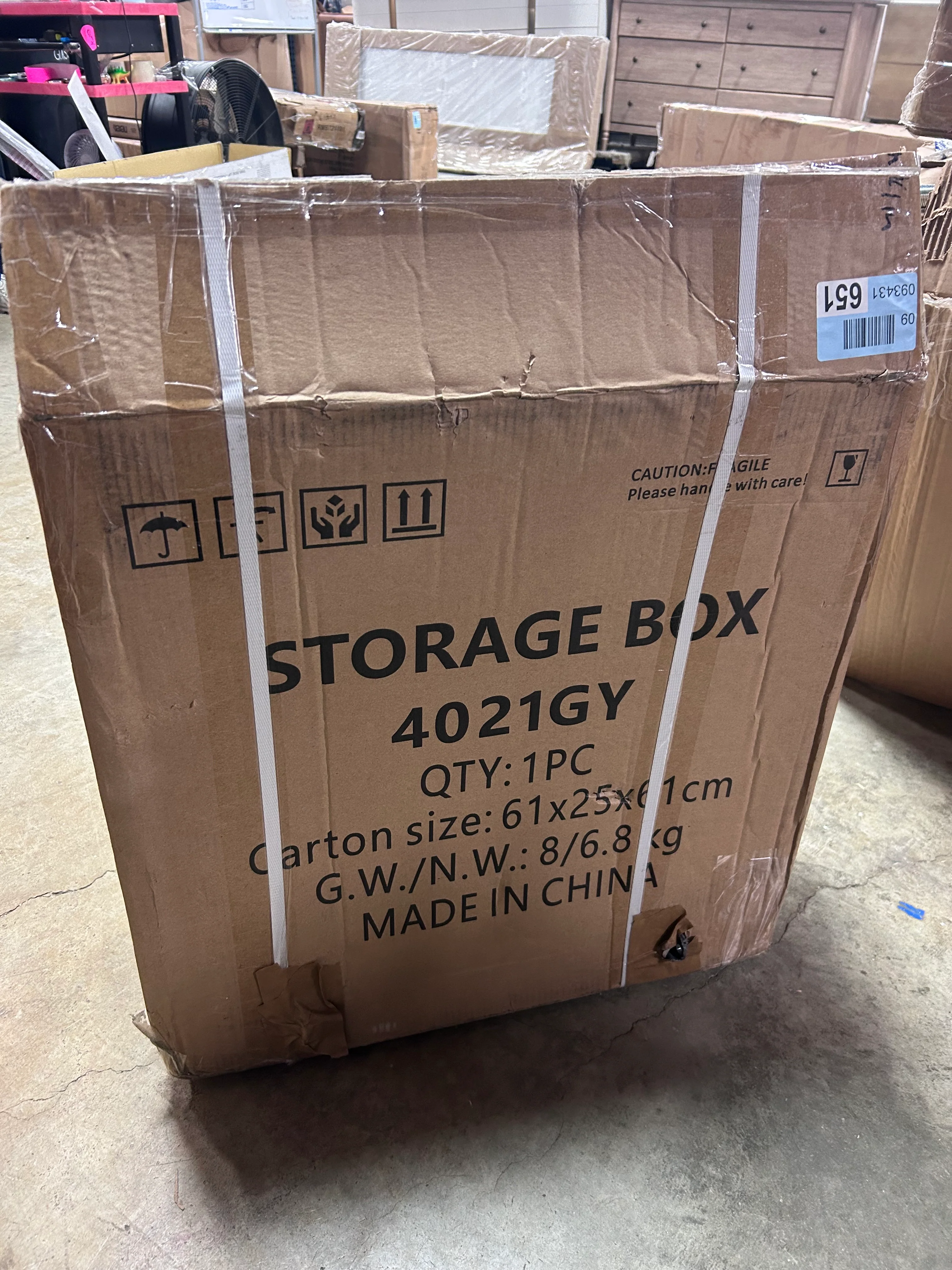 Deck Box, Package Bin Delivery Box, Grey - Image 8