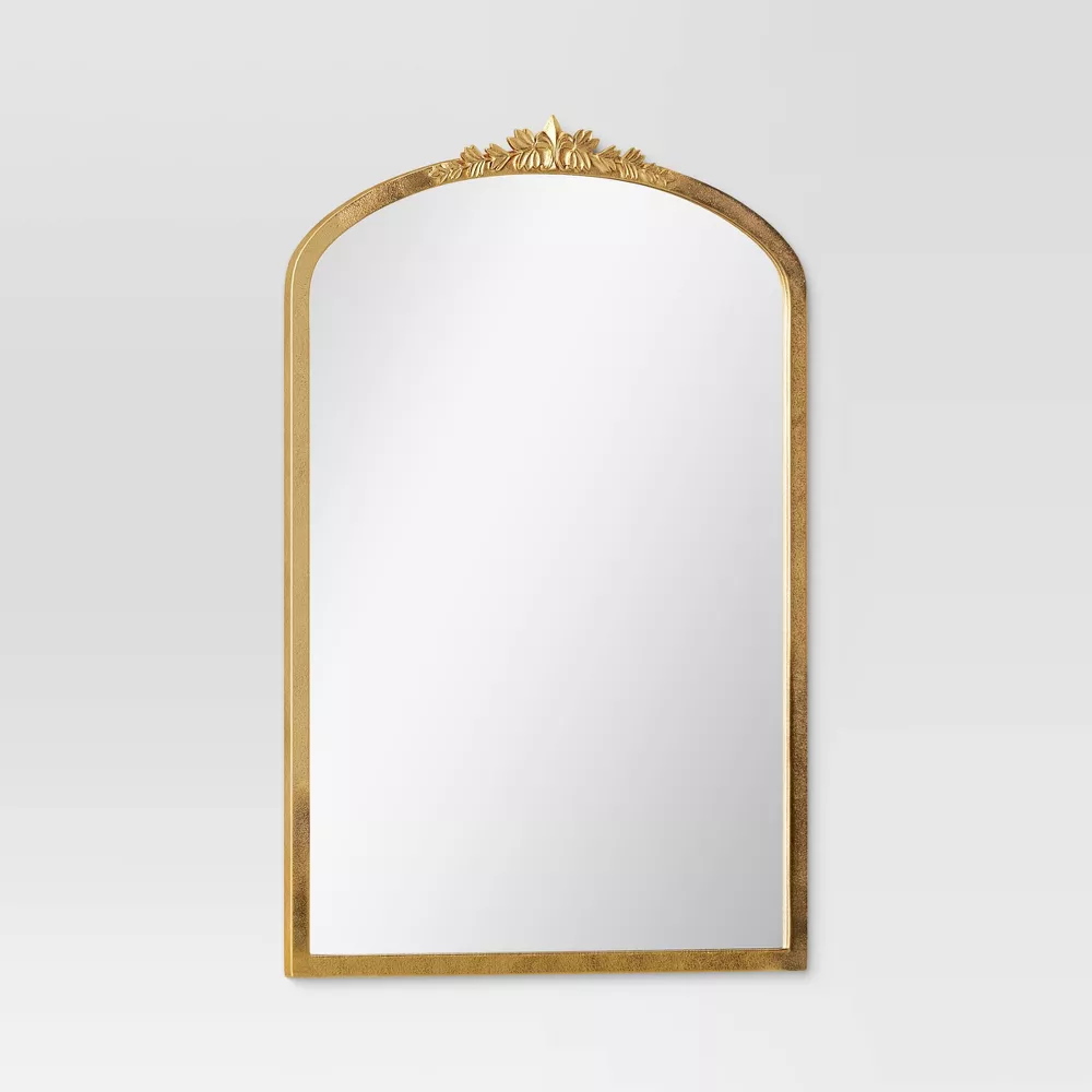 Decorative Gold Wall Mantle Mirror Gold - Image 3