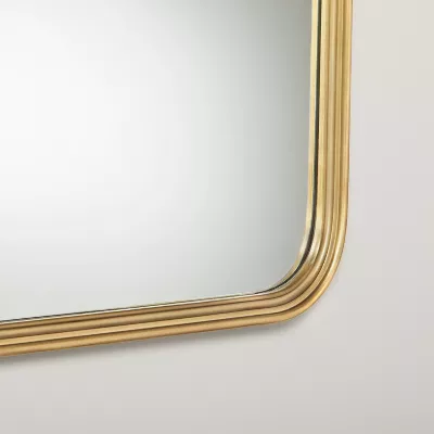 Decorative Molding Rectangular Wall Mirror Antique Brass - Image 4