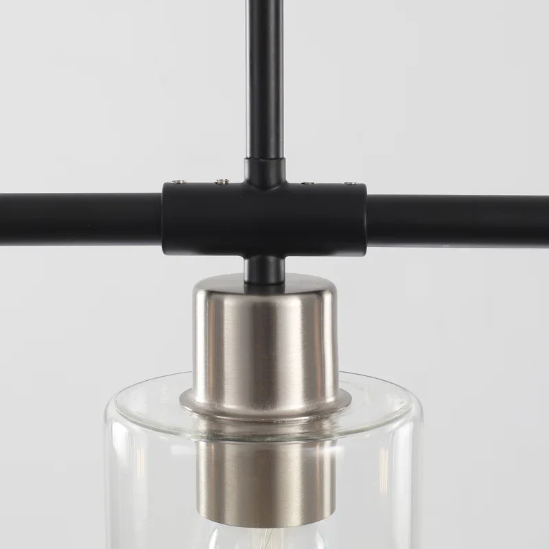 Delmo 4 - Light Kitchen Island Jar Pendant Modern Linear Chandelier - Image 5