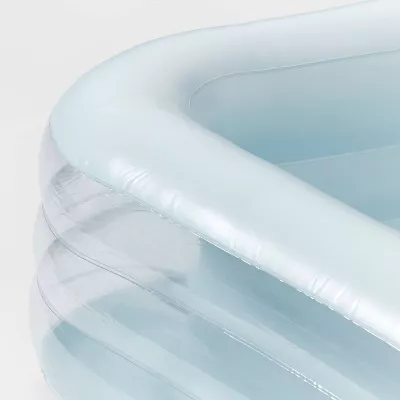 Deluxe Rectangular Family Pool Blue -Inflatable PVC Kit - Image 2