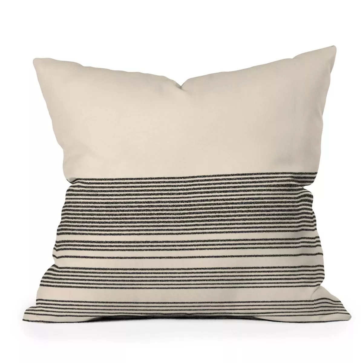 Deny Designs Kierkegaard Design Studio Organic Stripe Square Outdoor Throw Pillow Showroom Item