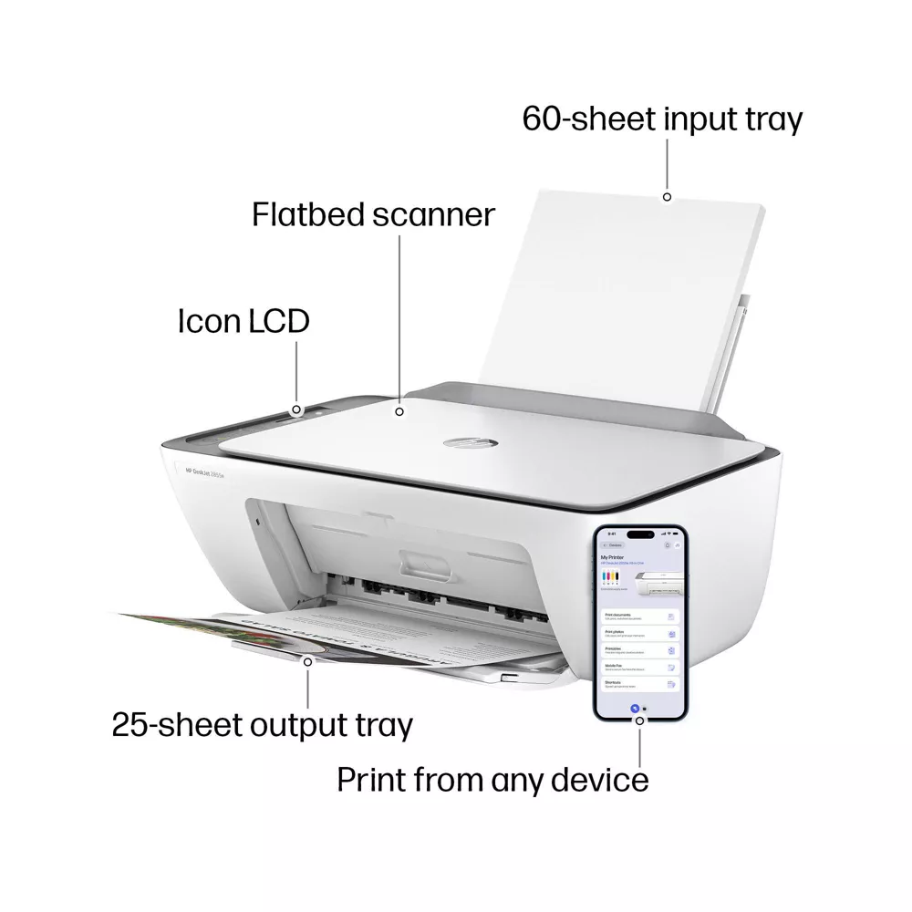 DeskJet Wireless All-in-One Color Printer Scanner Copier - Image 4