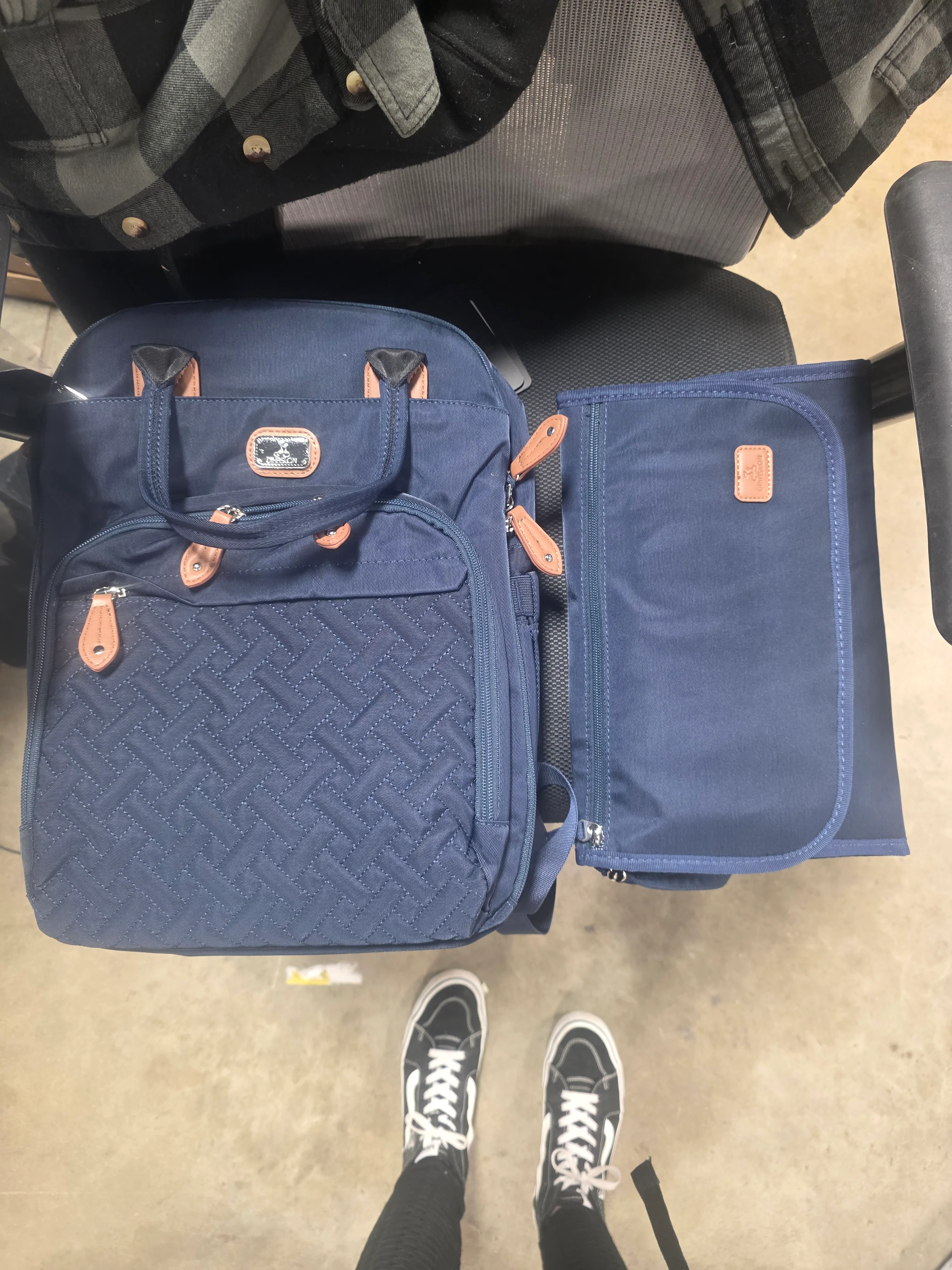Diaper Bag Backpack with Portable Changing Pad, Pacifier Case and Stroller Straps - Image 7