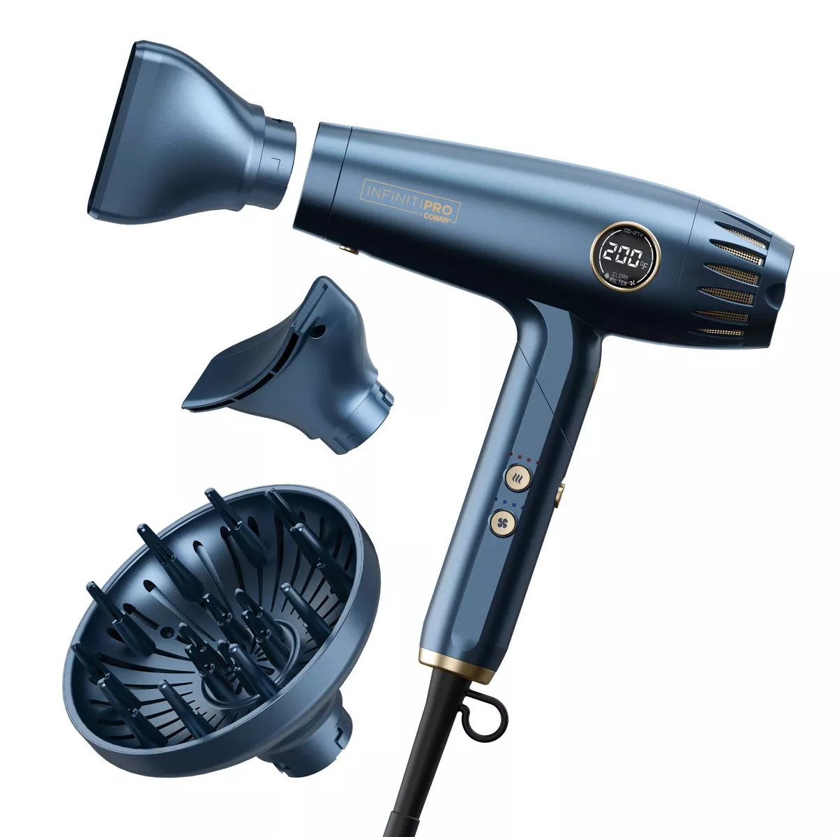 DigitalAIRE Folding Handle Hair Dryer - Blue