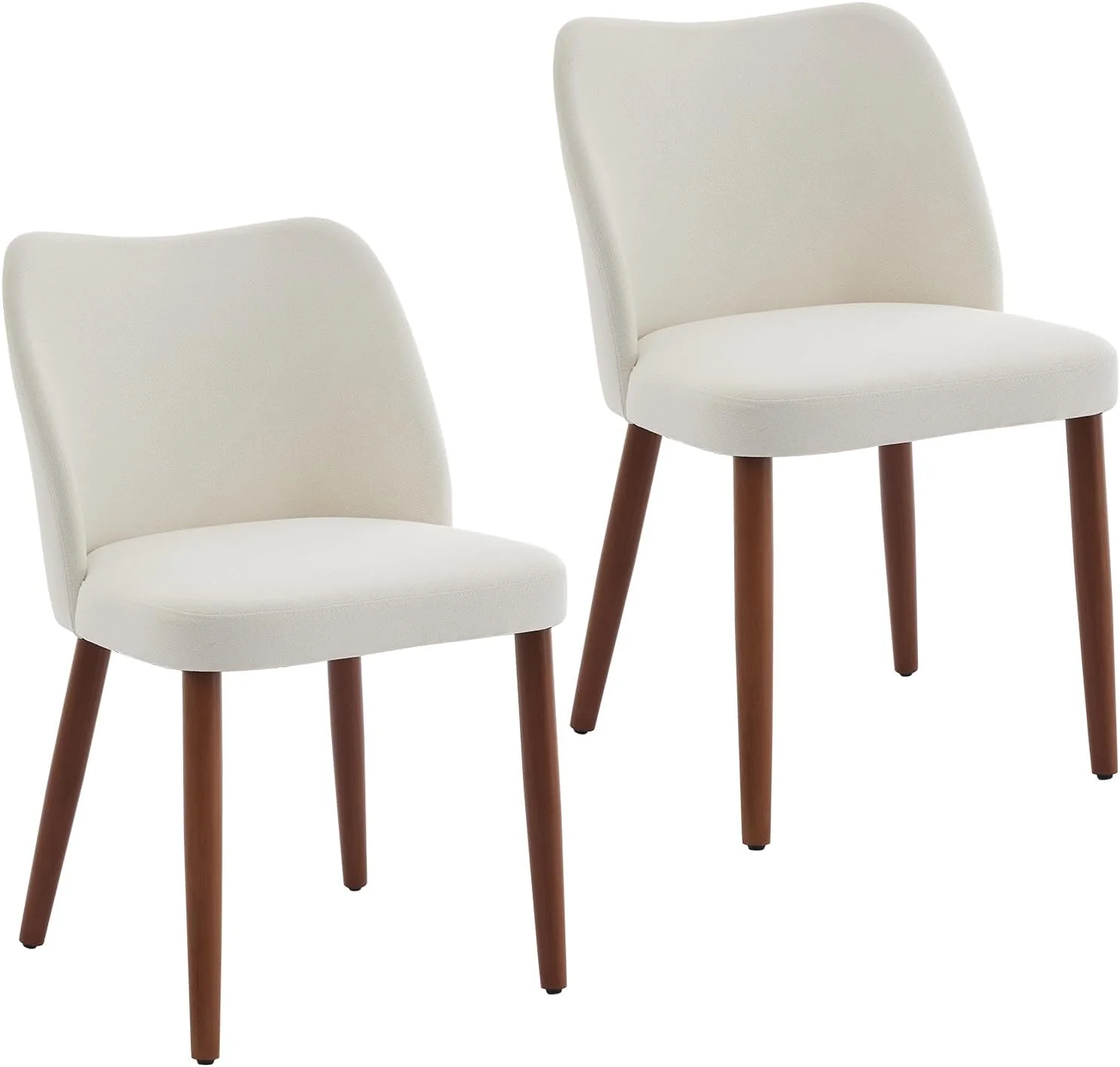 Set of 2 Stylish, Dining Chair, Natural Wooden Legs