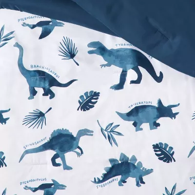 Dinosaur Value Multi-Piece Kids' Bedding Set Watercolor Blue - Twin - Image 2